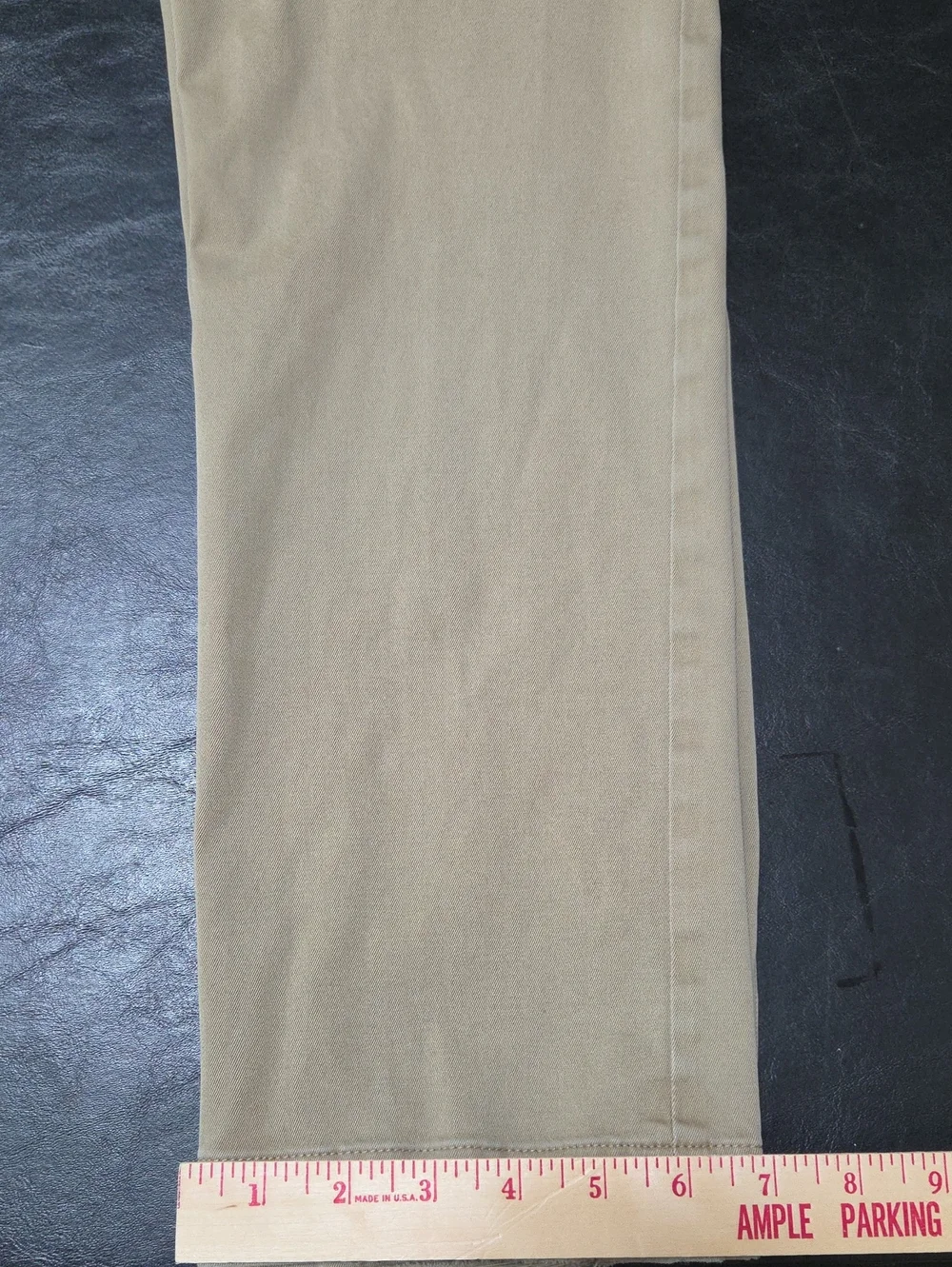 Banana Republic Aiden Slim Fit Chino Pants Khaki 32x32 Preowned Frayed Hem